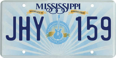MS license plate JHY159