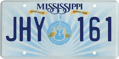 MS license plate JHY161