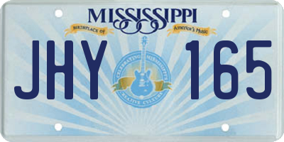 MS license plate JHY165