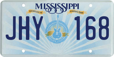MS license plate JHY168