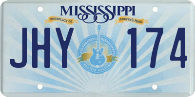MS license plate JHY174