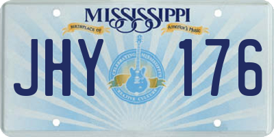 MS license plate JHY176