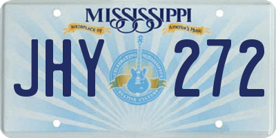 MS license plate JHY272
