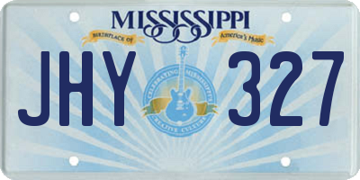 MS license plate JHY327