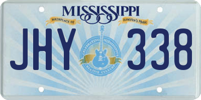 MS license plate JHY338
