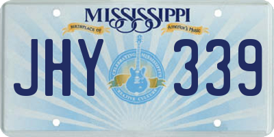 MS license plate JHY339
