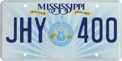 MS license plate JHY400