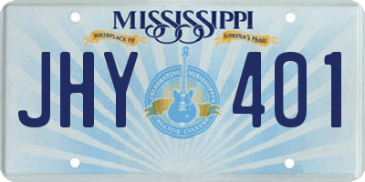 MS license plate JHY401