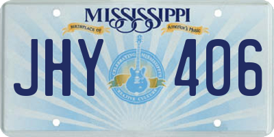 MS license plate JHY406