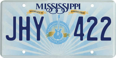 MS license plate JHY422