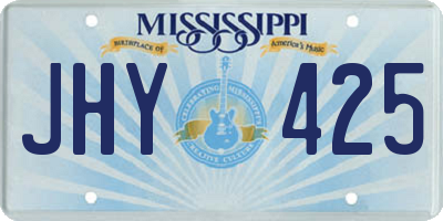 MS license plate JHY425