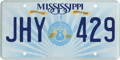 MS license plate JHY429