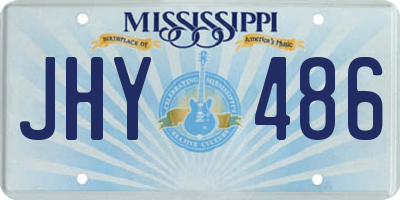 MS license plate JHY486