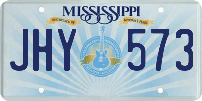 MS license plate JHY573
