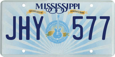 MS license plate JHY577