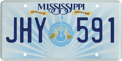 MS license plate JHY591