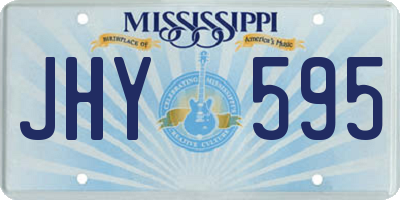 MS license plate JHY595
