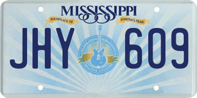 MS license plate JHY609