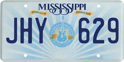 MS license plate JHY629
