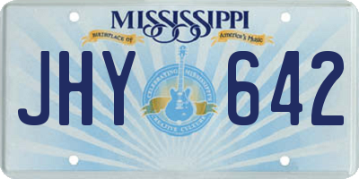 MS license plate JHY642