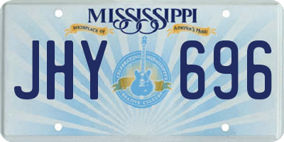MS license plate JHY696