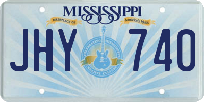 MS license plate JHY740