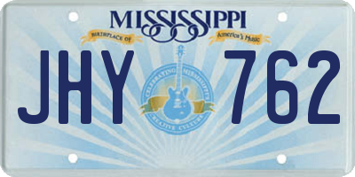 MS license plate JHY762