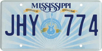 MS license plate JHY774