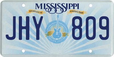 MS license plate JHY809