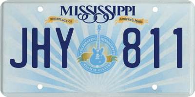 MS license plate JHY811