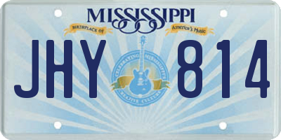 MS license plate JHY814