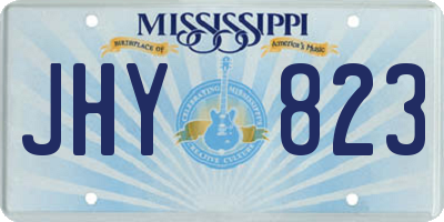 MS license plate JHY823