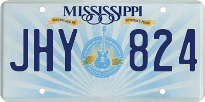 MS license plate JHY824