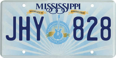 MS license plate JHY828