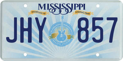 MS license plate JHY857