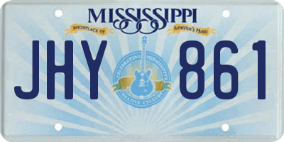 MS license plate JHY861