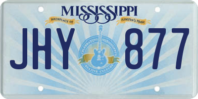 MS license plate JHY877