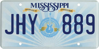 MS license plate JHY889