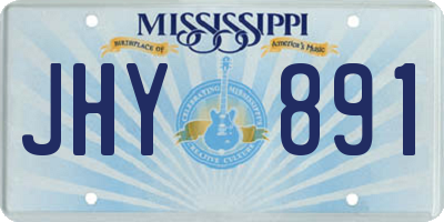 MS license plate JHY891