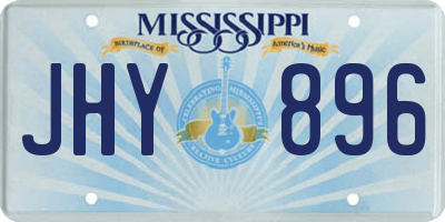 MS license plate JHY896