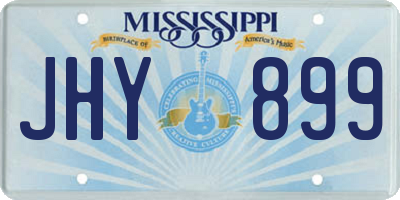 MS license plate JHY899