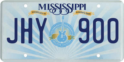 MS license plate JHY900
