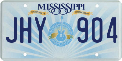 MS license plate JHY904