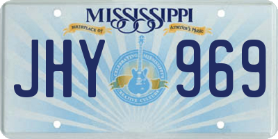 MS license plate JHY969