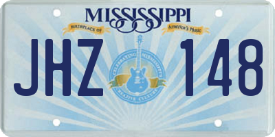 MS license plate JHZ148