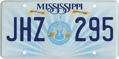 MS license plate JHZ295