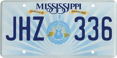 MS license plate JHZ336