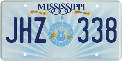 MS license plate JHZ338