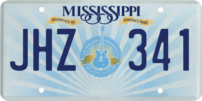 MS license plate JHZ341