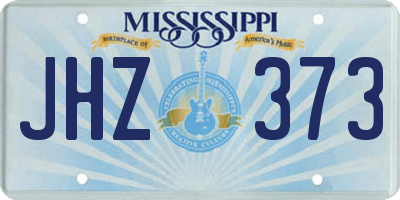 MS license plate JHZ373